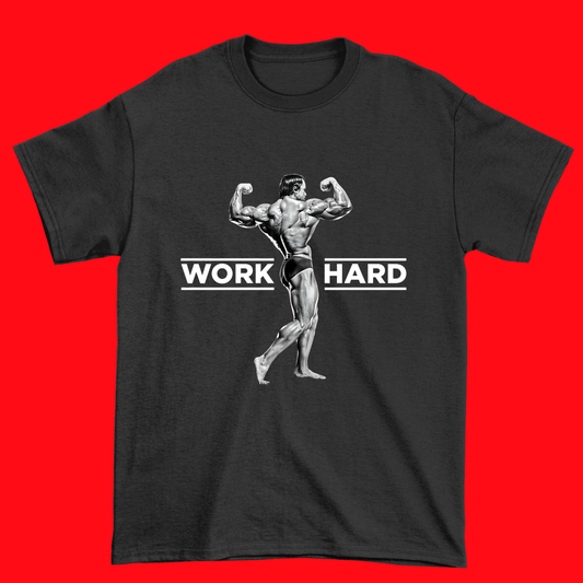 Work Hard Arnold T-shirt (Black)