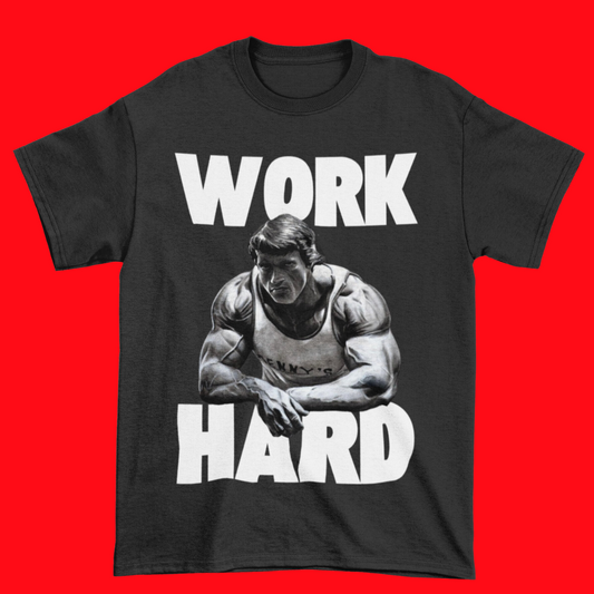 Work Hard Arnold T-shirt (Black)