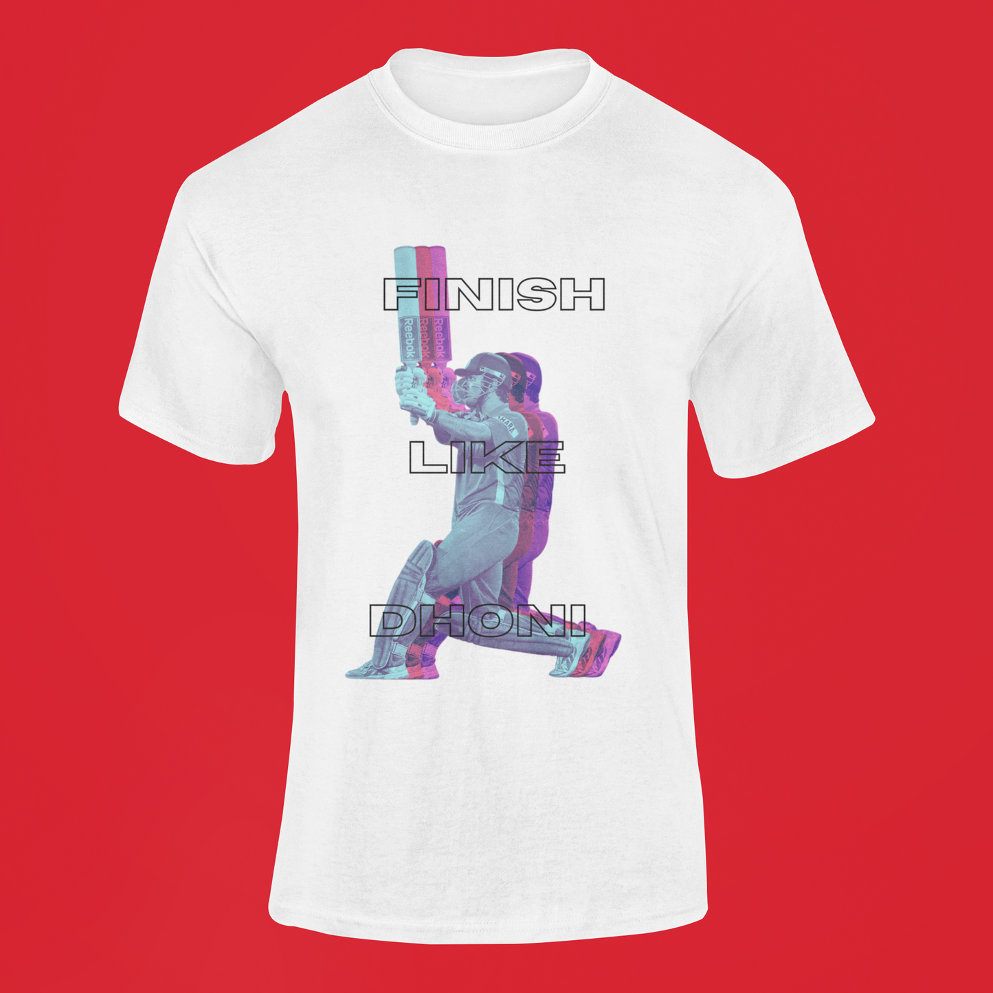 Finish Like Dhoni T-shirt (White)