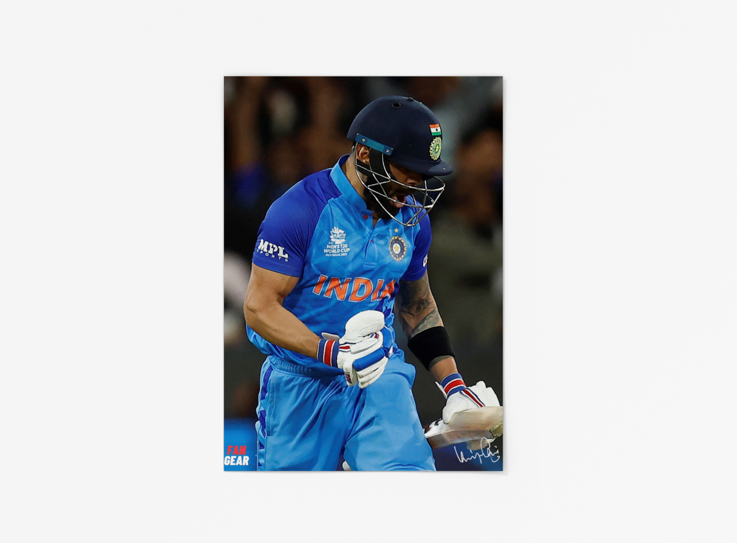 Virat Kohli "82 Not Out" Poster #2 (A3 Unframed)