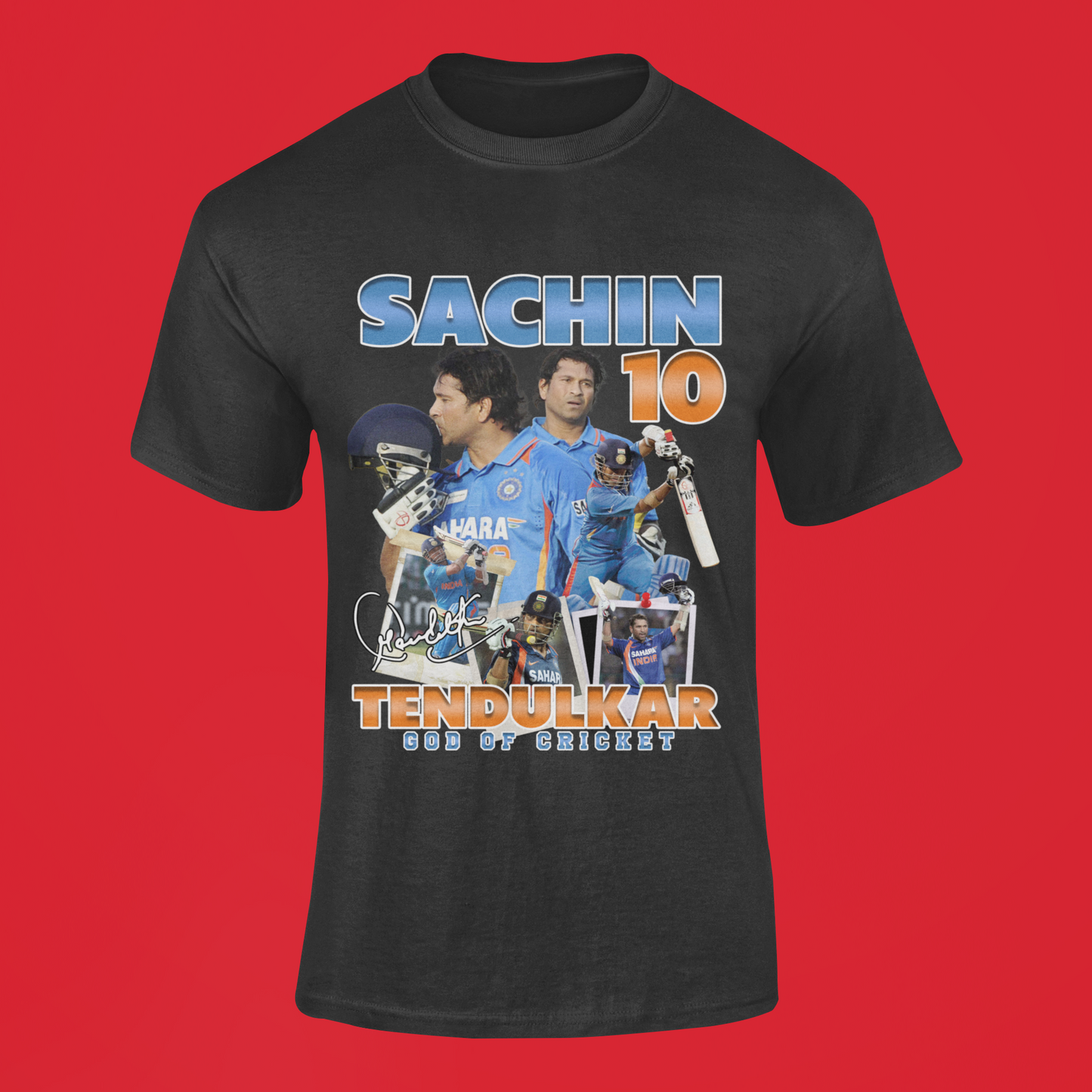 Sachin Tendulkar "God of Cricket" Retro T-shirt