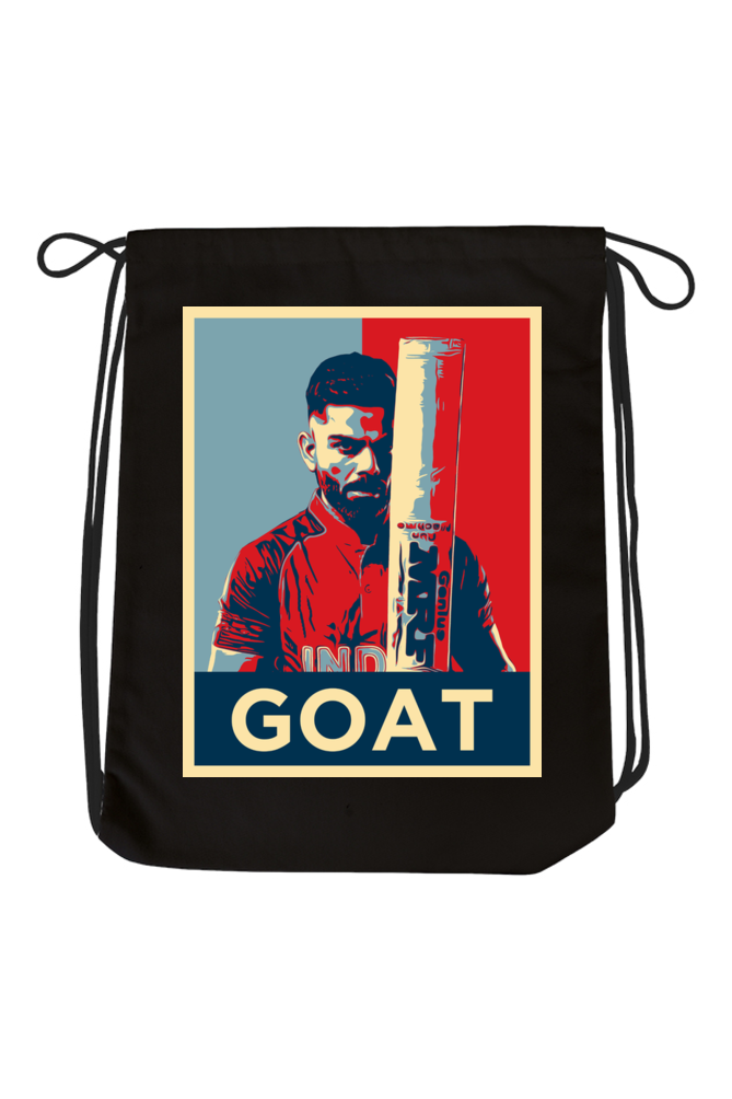 Virat Kohli GOAT Drawstring Bag